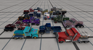 Hot Rod Semi Pulling Parts Pack