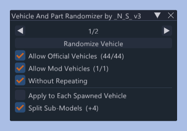 Experimental Vehicle And Part Randomizer 4