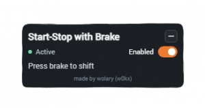 Experimental Start-Stop with Brake